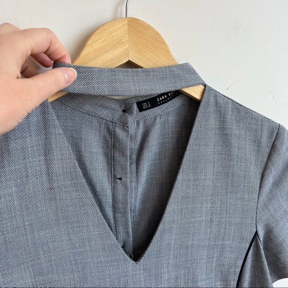 Zara Basic Collection Mini Dress Size S With Pockets - Picture 6 of 9